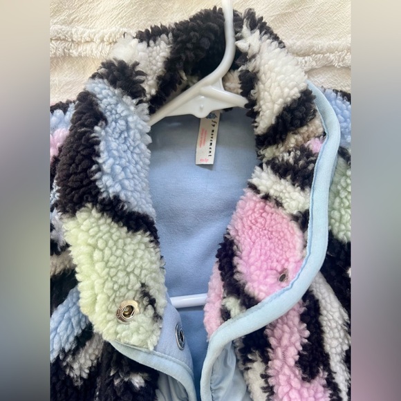 Free People Movement Hit The Slopes Printed Fleece Jacket Butterfly Print - Picture 7 of 10